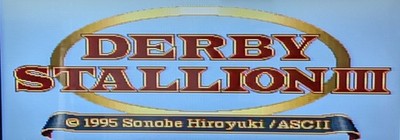 Derby Stallion III 3 Boxed Super Famicom Cart Nintendo SFC NTSC-J Japanese