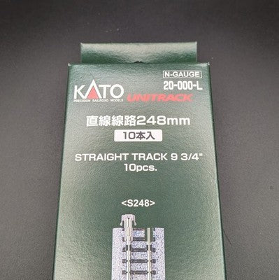 Kato 20-000-L Straight Track 10 pack S248 248mm (9 3/4') N Gauge