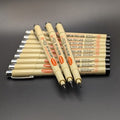 Black Fineliner Brush Pen 12 Pack Manga Sketch Illustration Line Art 