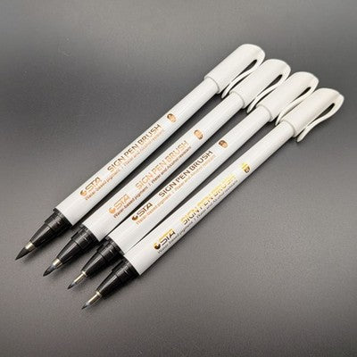 Calligraphy Black Brush Pens Beginners Lettering Art Drawing Scrapbooking