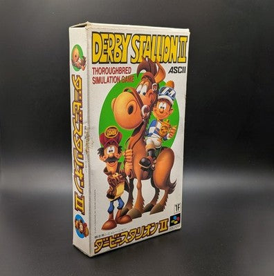 Derby Stallion II 2 Boxed Super Famicom Cart Nintendo SFC NTSC-J Japanese