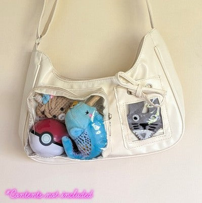 Ita Bag Clear Transparent Crossbody Shoulder Purse Kawaii Cute Y2K DIY Display