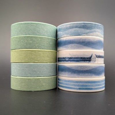 Washi Tape Decorative Scrapbook Colour Pattern Masking Adhesive Ten Rolls 1cmx3m