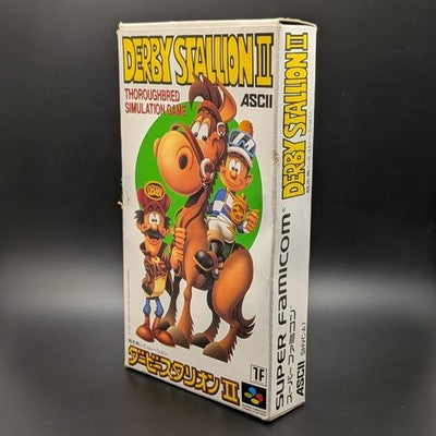 Derby Stallion II 2 Boxed Super Famicom Cart Nintendo SFC NTSC-J Japanese