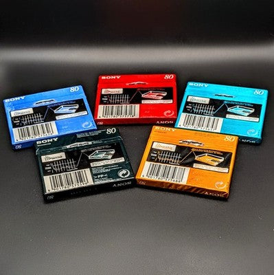 Sony Color Mix Recordable MiniDisc | MD80 80 Minutes | Pack of 5 | Brand New