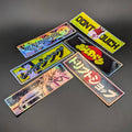 Japanese Anime Girl Drift JDM Manga Hentai Stickers Shiny Holographic Decals 6pk