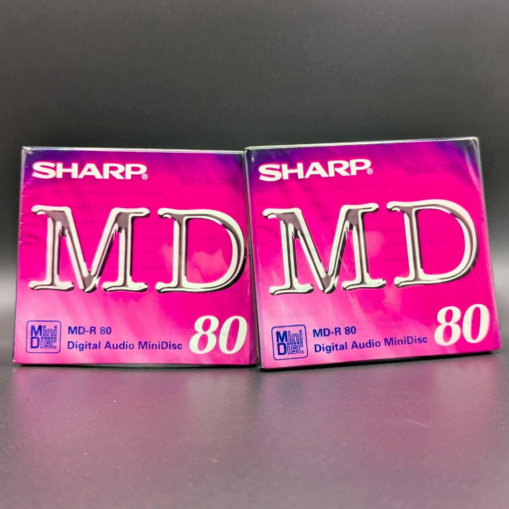 SHARP MiniDiscs New Sealed Recordable Blank MD-80 Made In Japan