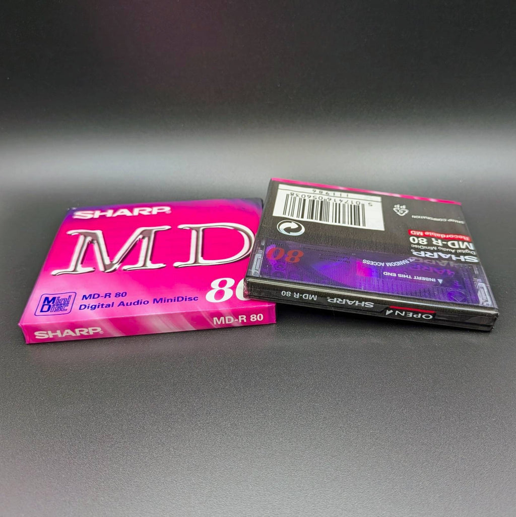SHARP MiniDiscs New Sealed Recordable Blank MD-80 Made In Japan