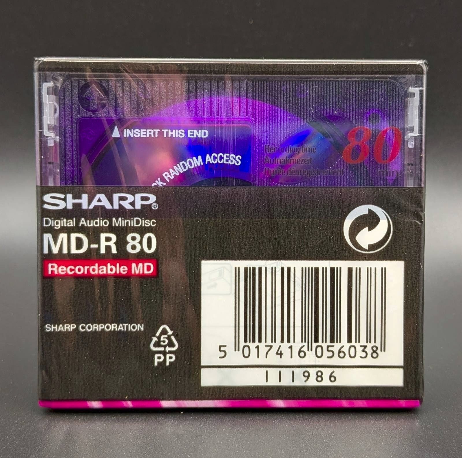 SHARP MiniDiscs New Sealed Recordable Blank MD-80 Made In Japan