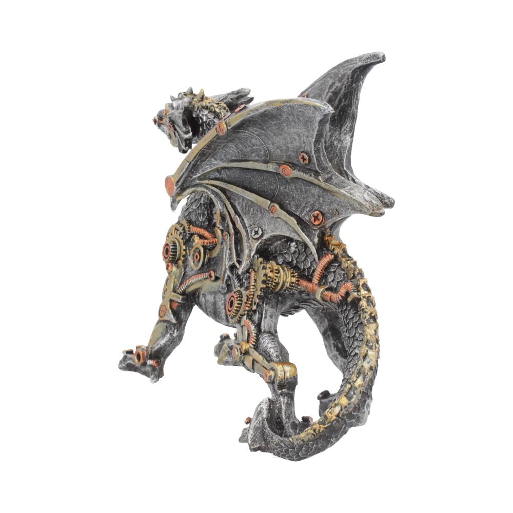 Decorative figurine of a dragon with intricate details on a plain background