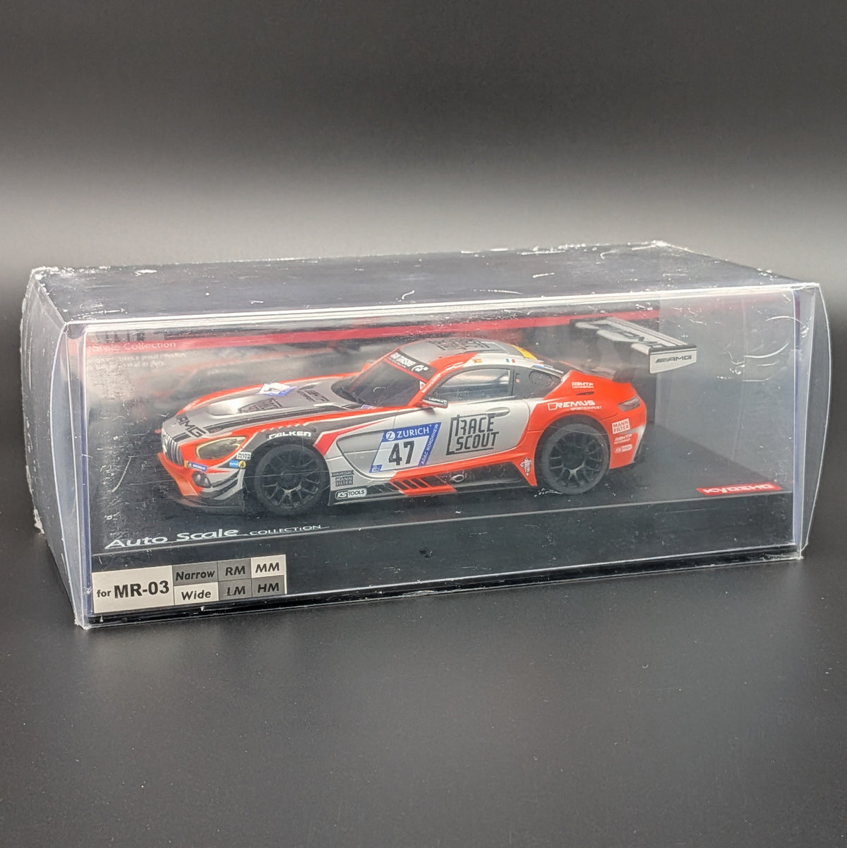 Kyosho MINI-Z 1:27 Auto Scale Mercedes-AMG GT3 No.47 24H Nurburgring 2018 (MZP241FRS)