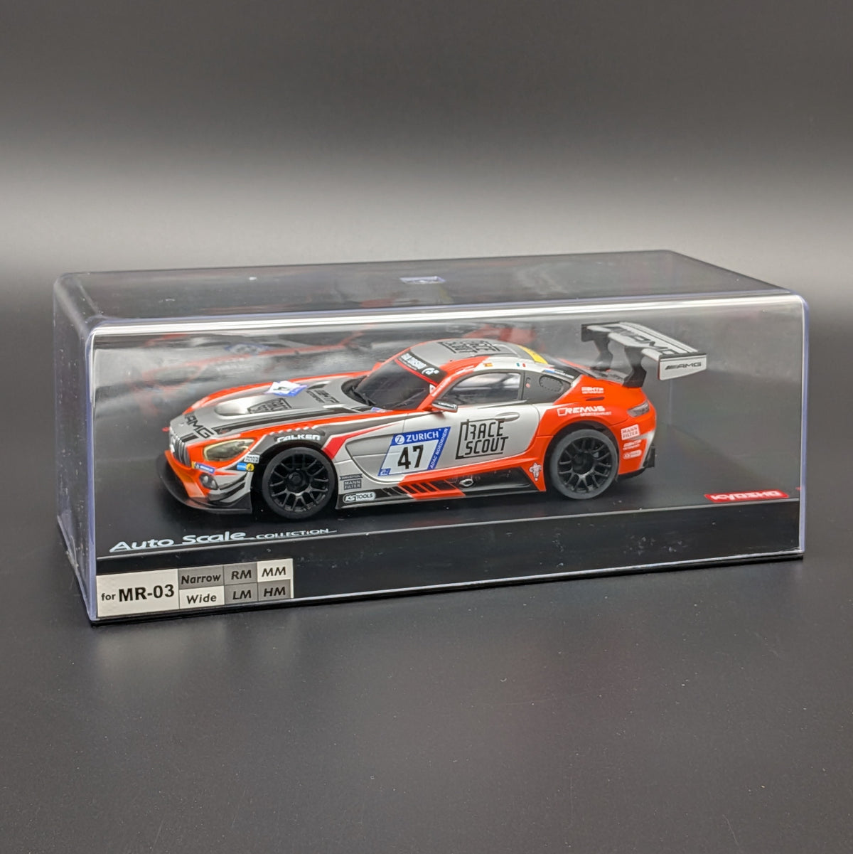 Kyosho MINI-Z 1:27 Auto Scale Mercedes-AMG GT3 No.47 24H Nurburgring 2018 (MZP241FRS)