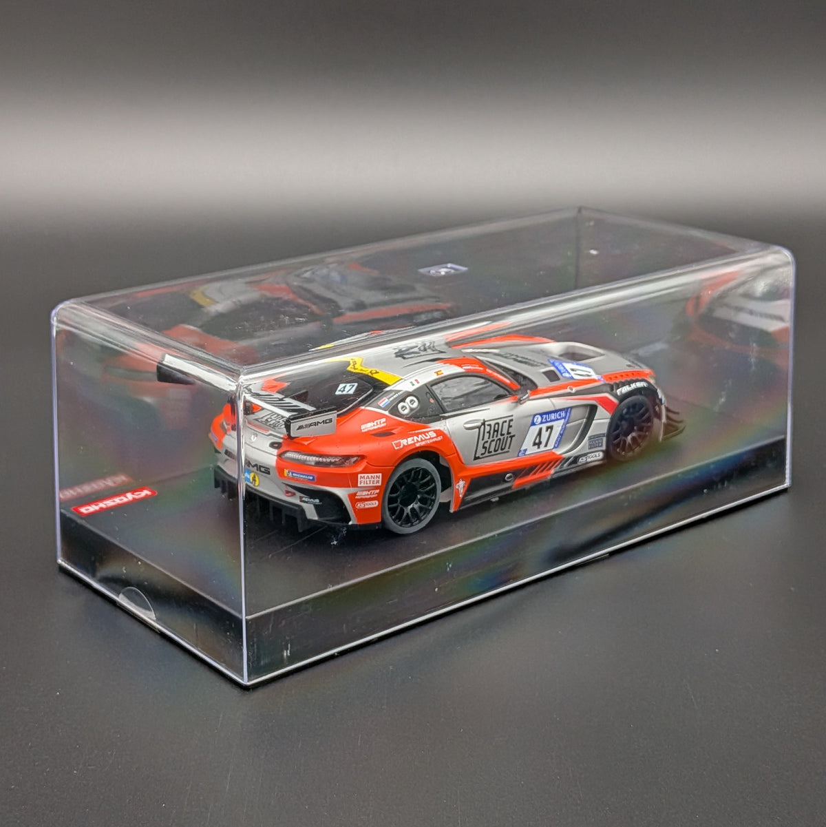 Kyosho MINI-Z 1:27 Auto Scale Mercedes-AMG GT3 No.47 24H Nurburgring 2018 (MZP241FRS)