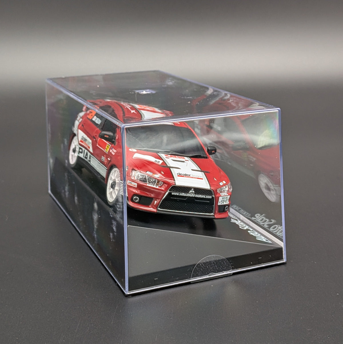 Kyosho MINI-Z 1:27 Auto Scale Mitsubishi Lancer Evolution X #59 Dealer Team (MZP462M)