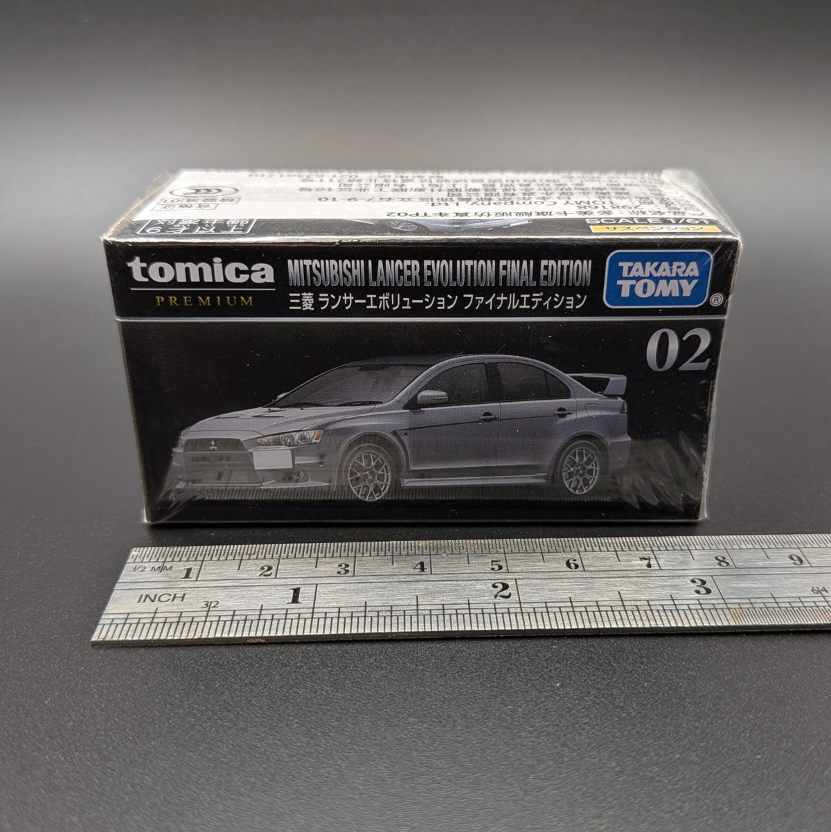 Tomica Premium #02 Mitsubishi Lancer Evolution 1:61 Diecast Model Car