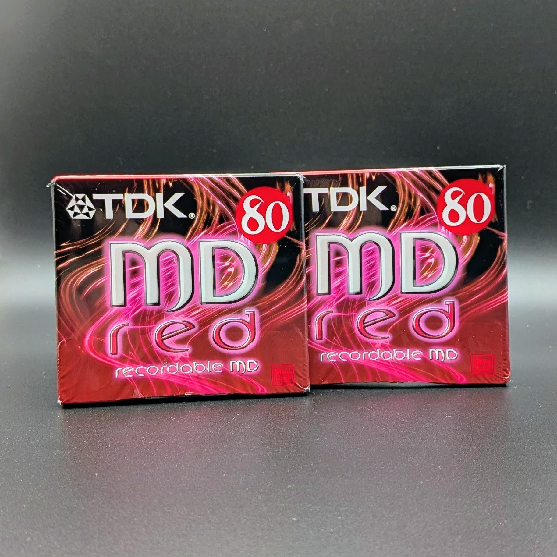 TDK Colour MiniDiscs New Blank Recordable MD80 Sealed