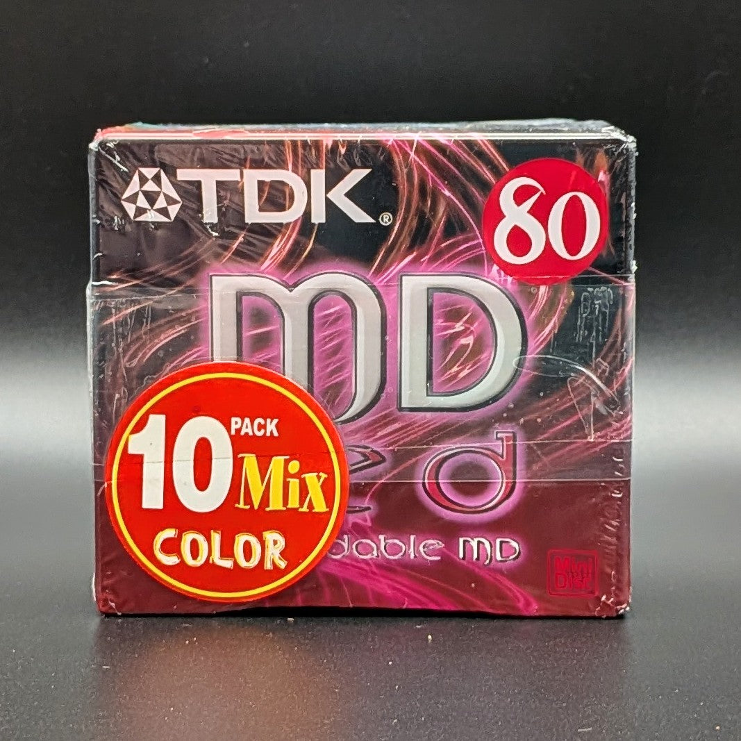 TDK Colour MiniDiscs New Blank Recordable MD80 Sealed
