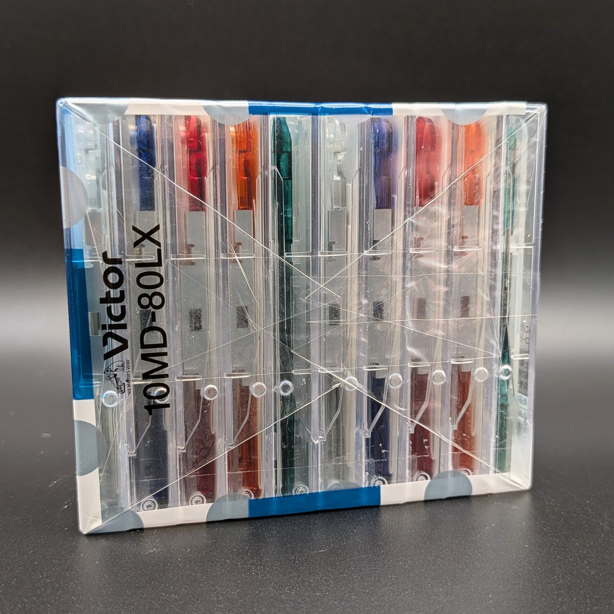 Victor (JVC) MiniDiscs Color Mix MD80 SEALED pack of 10 - Japanese (10MD-80LX)