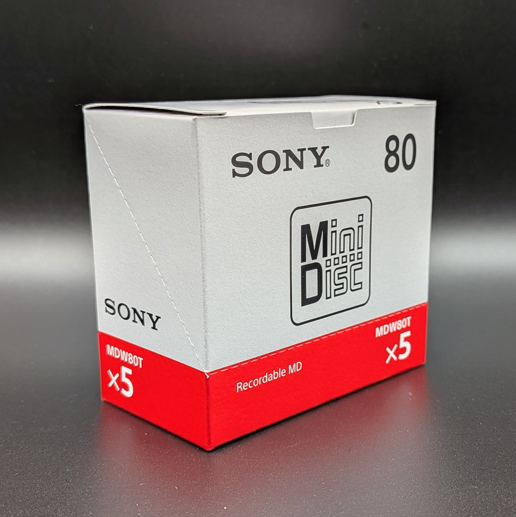 Sony MD80 Blank MiniDisc 80 Minutes MDW80T New Sealed