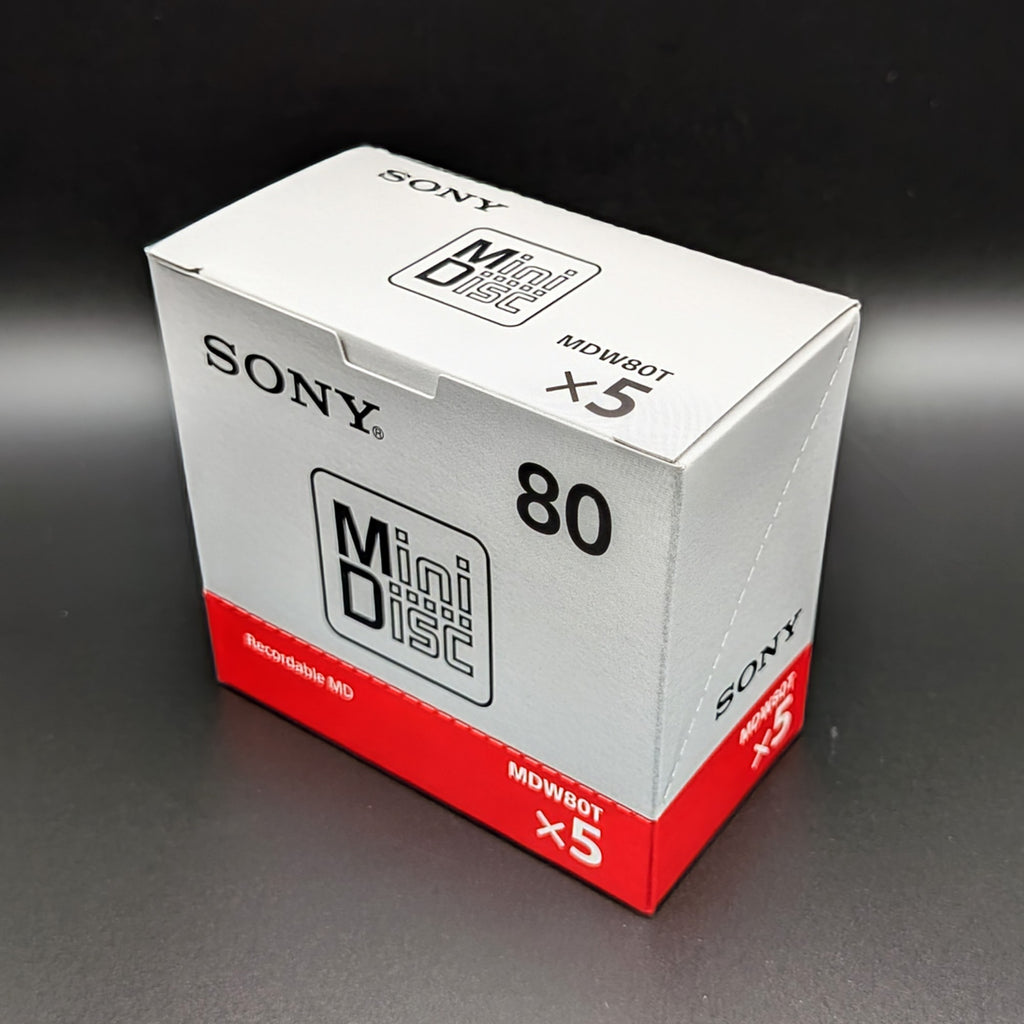 Sony MD80 Blank MiniDisc 80 Minutes MDW80T New Sealed