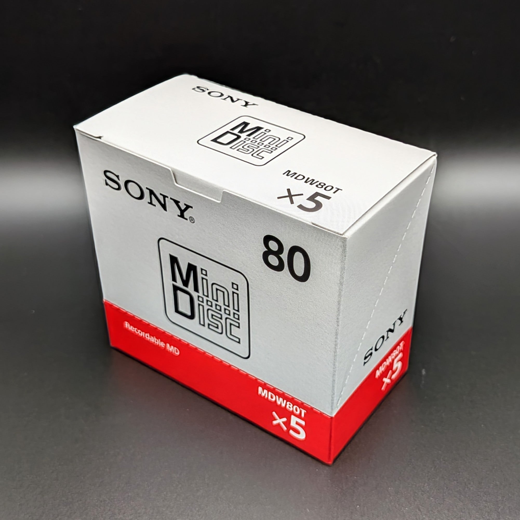 Sony MD80 Blank MiniDisc 80 Minutes MDW80T New Sealed