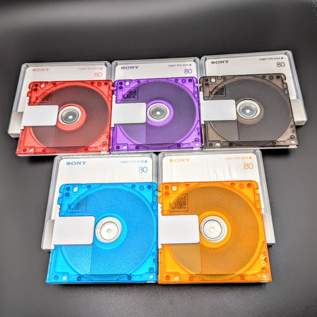 Sony MiniDiscs MD80 Bianca Marshmallow Colours 80min 10MDW80BAA New
