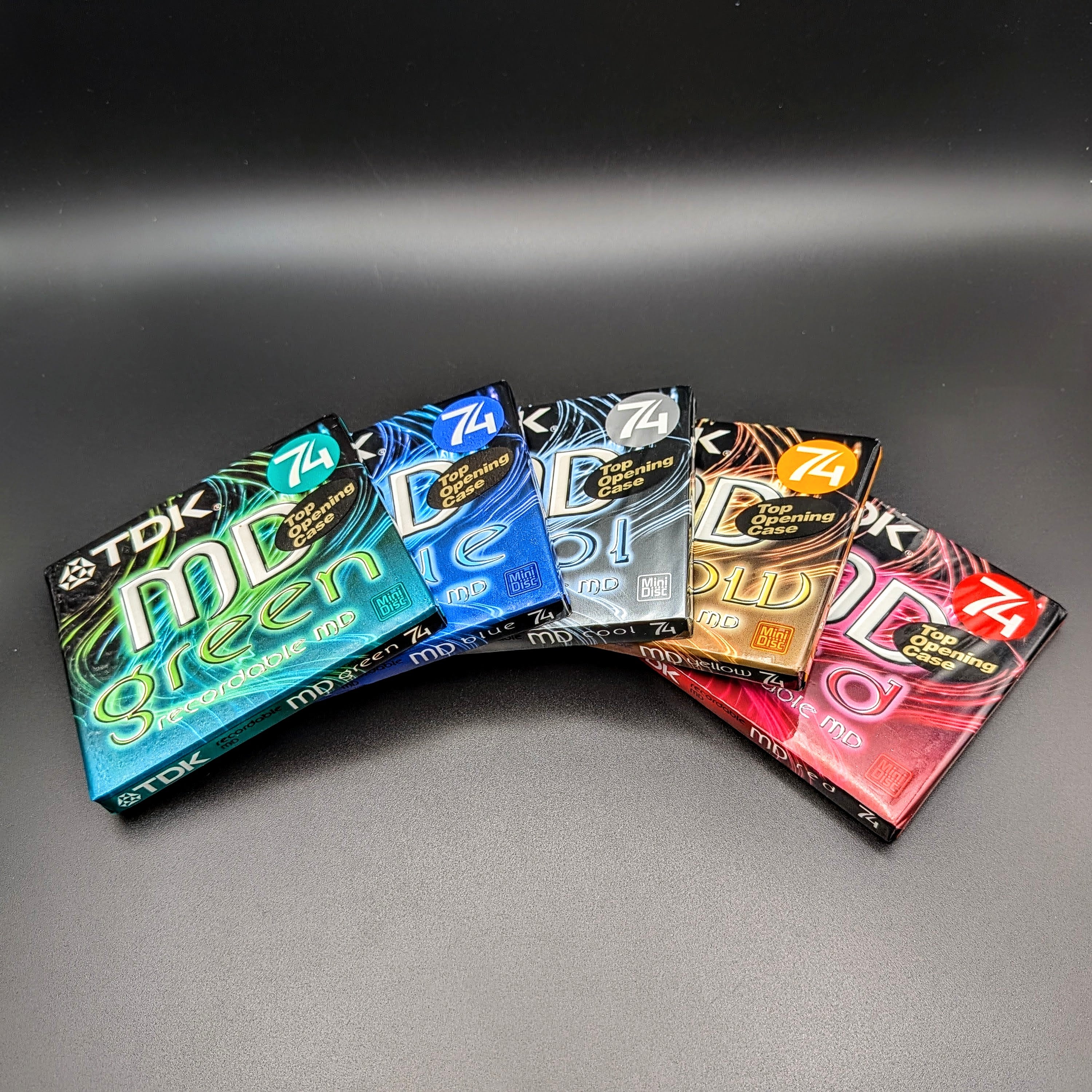 TDK Colour MiniDiscs New Blank Recordable MD80 Sealed