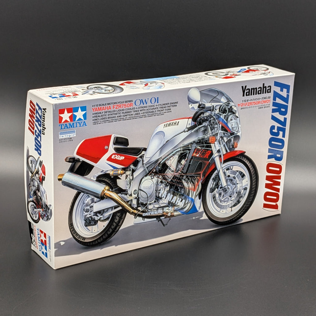 Tamiya Yamaha FZR750R OW01 Superbike 1:12 Plastic Model Kit 14058
